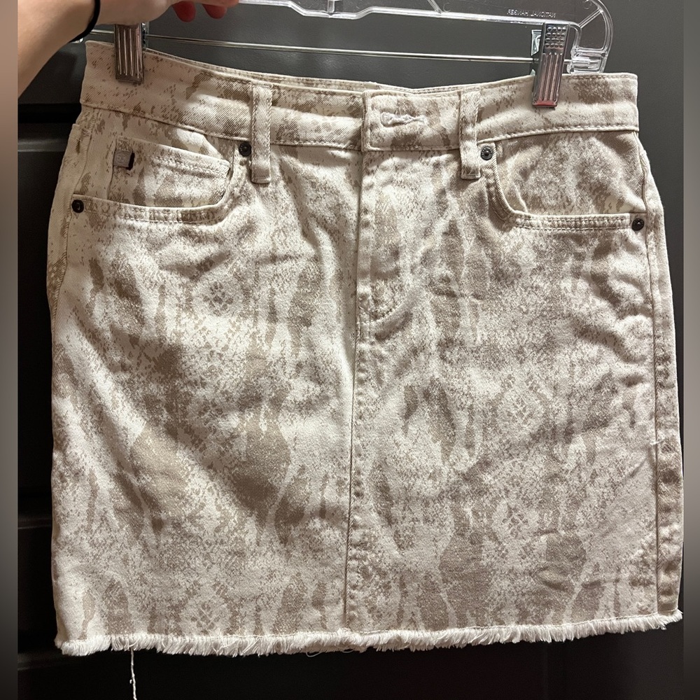 Snakeskin Jean skirt